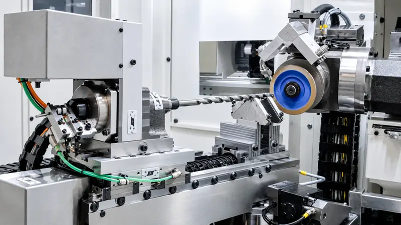 Deep-hole drill sharpening