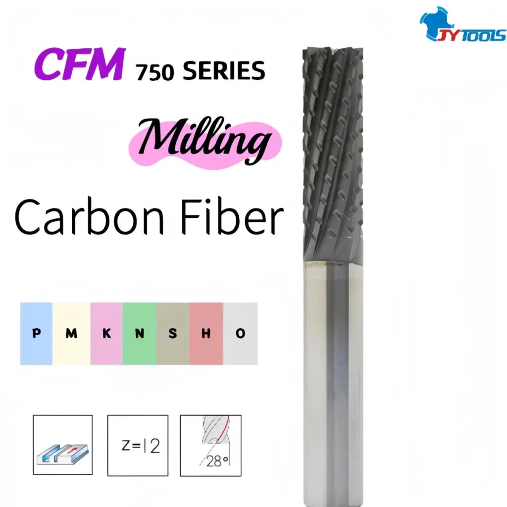CFM750 carbon fiber milling cutter series card