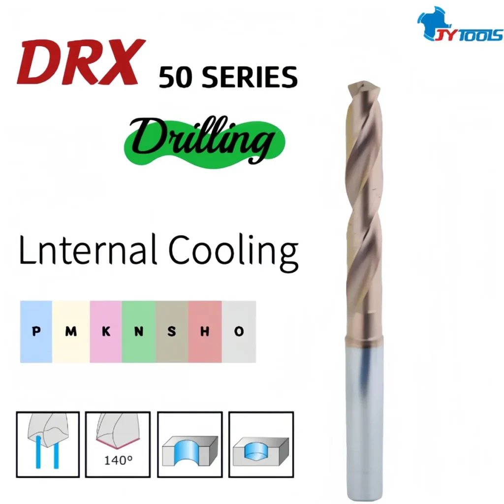 DRX50 carbide drill series card