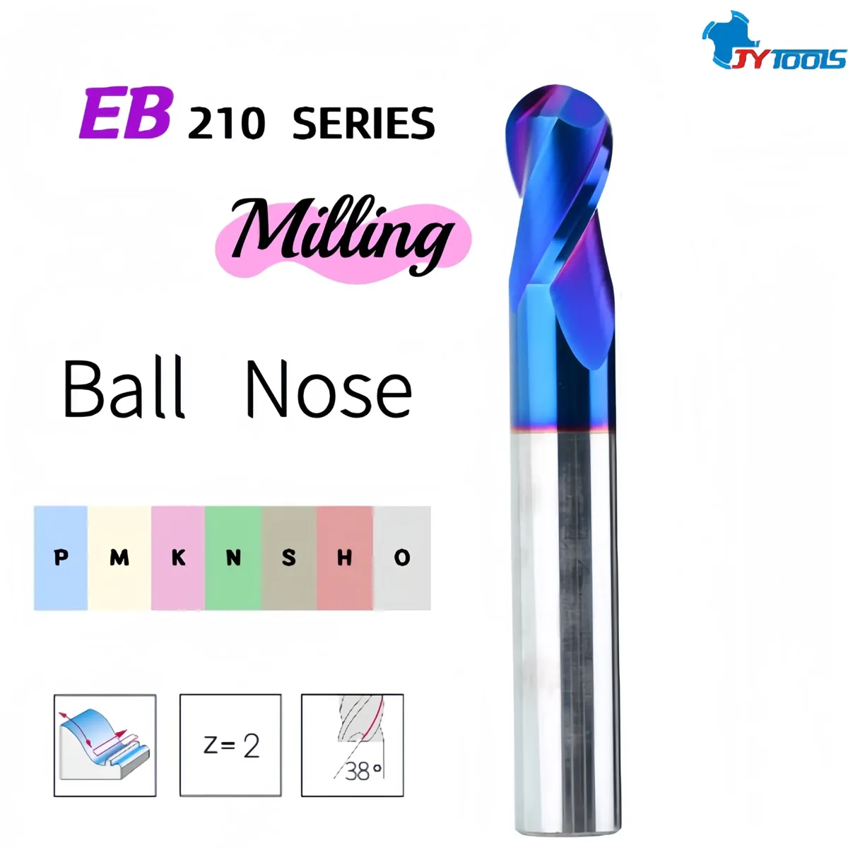 EB210 carbide end mill series card