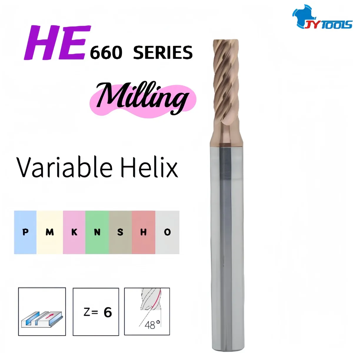 HE660 carbide end mill series card