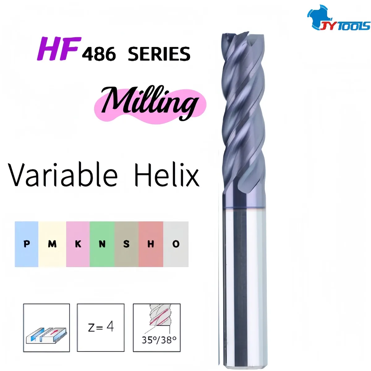 HF486 carbide end mill series card