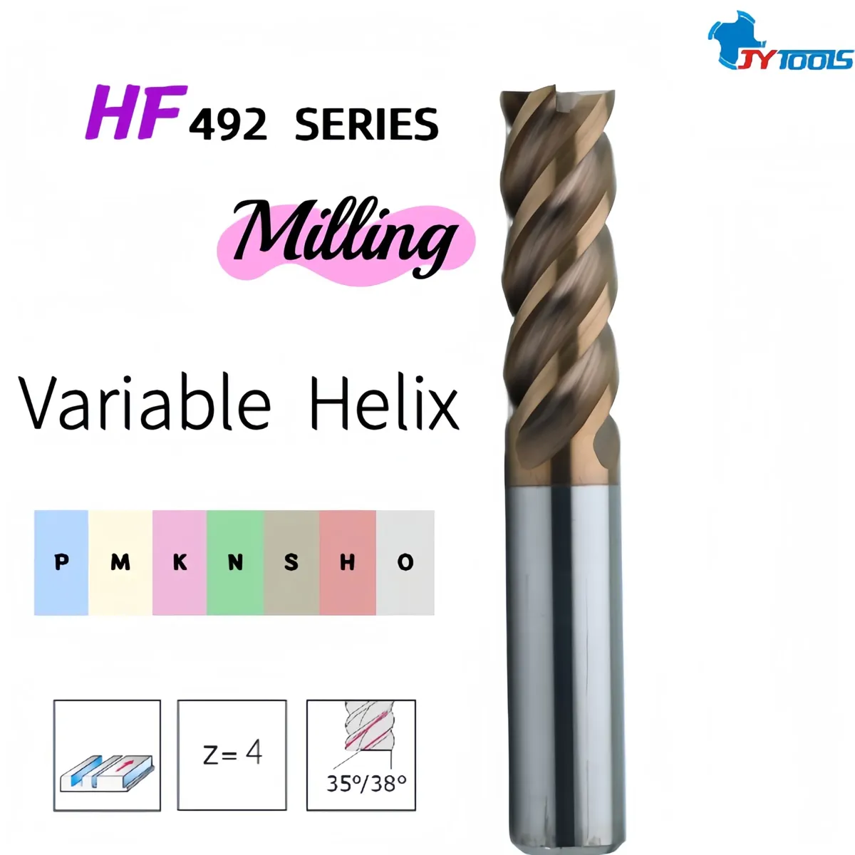 HF492 carbide end mill series card