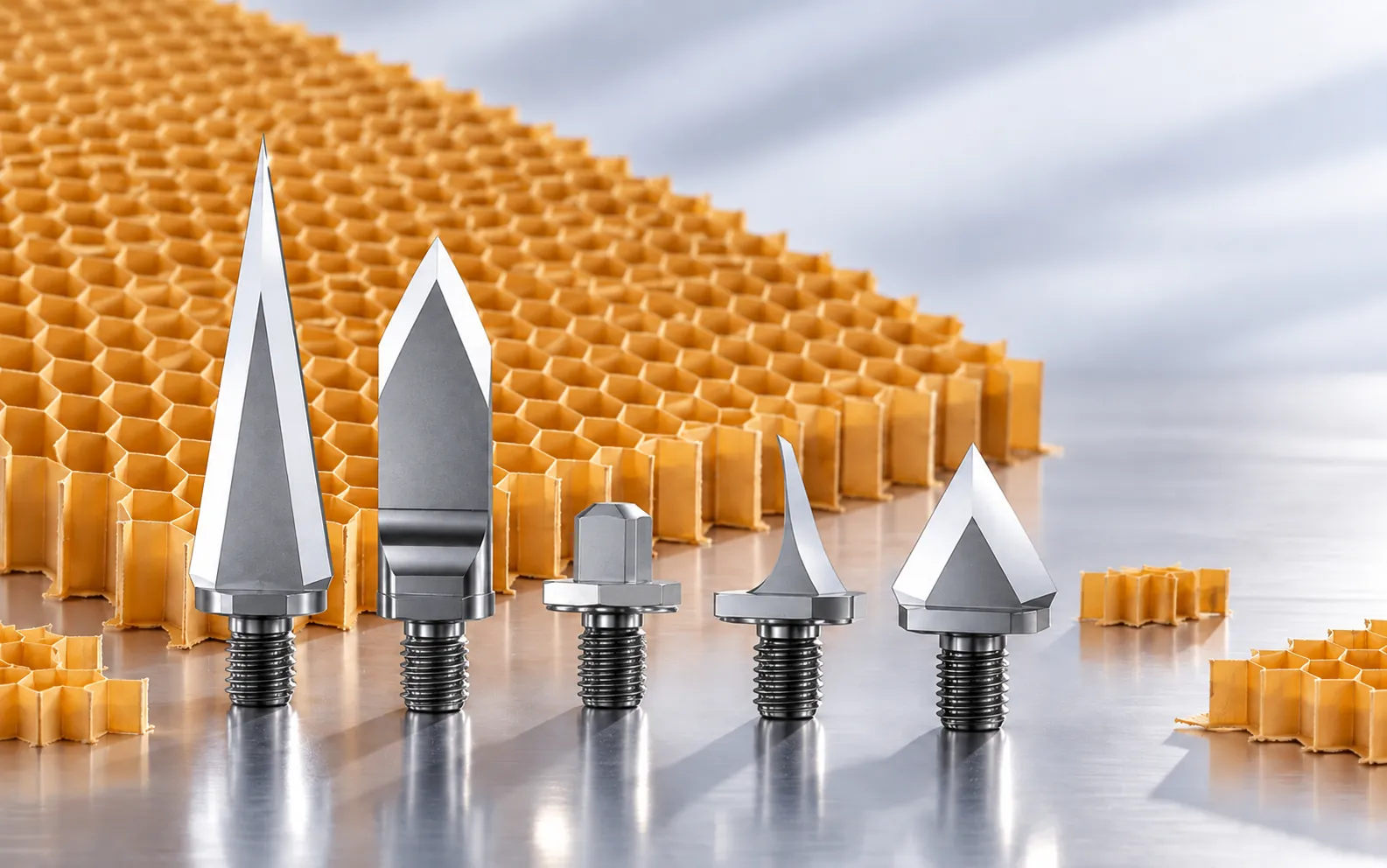 JIAYI machining tools for aramid honeycomb core shaping contouring and hole making