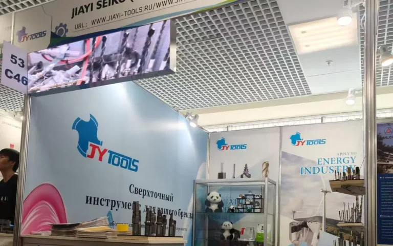 Jiayi Tools exhibition booth at Metalloobrabotka, Moscow