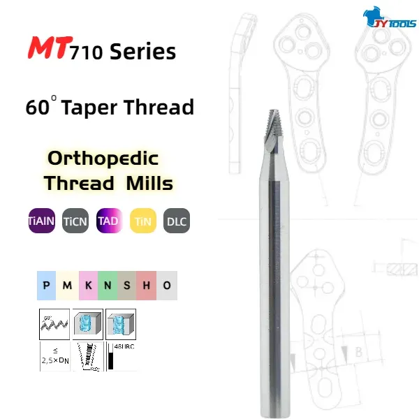 MT710 orthopedic thread mill series card