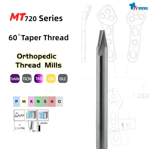 MT720 orthopedic thread mill series card