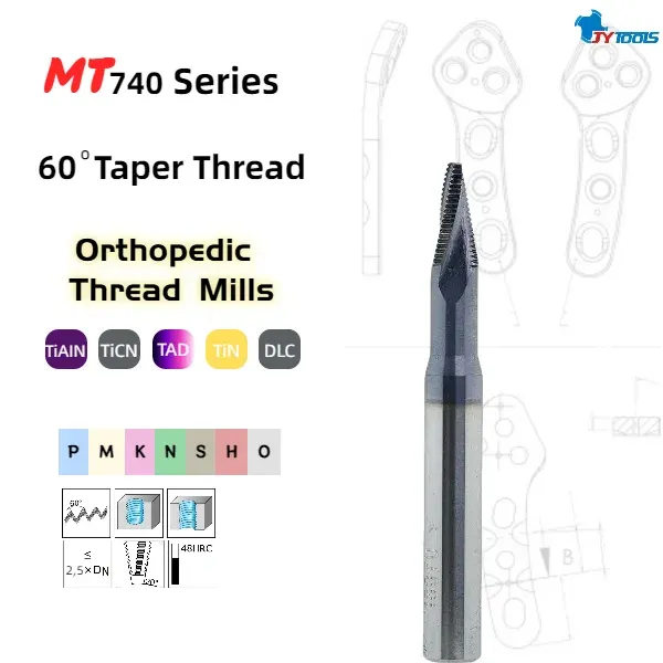 MT740 orthopedic thread mill series card
