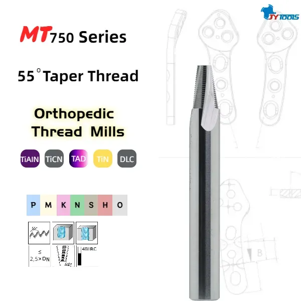 MT750 orthopedic thread mill series card