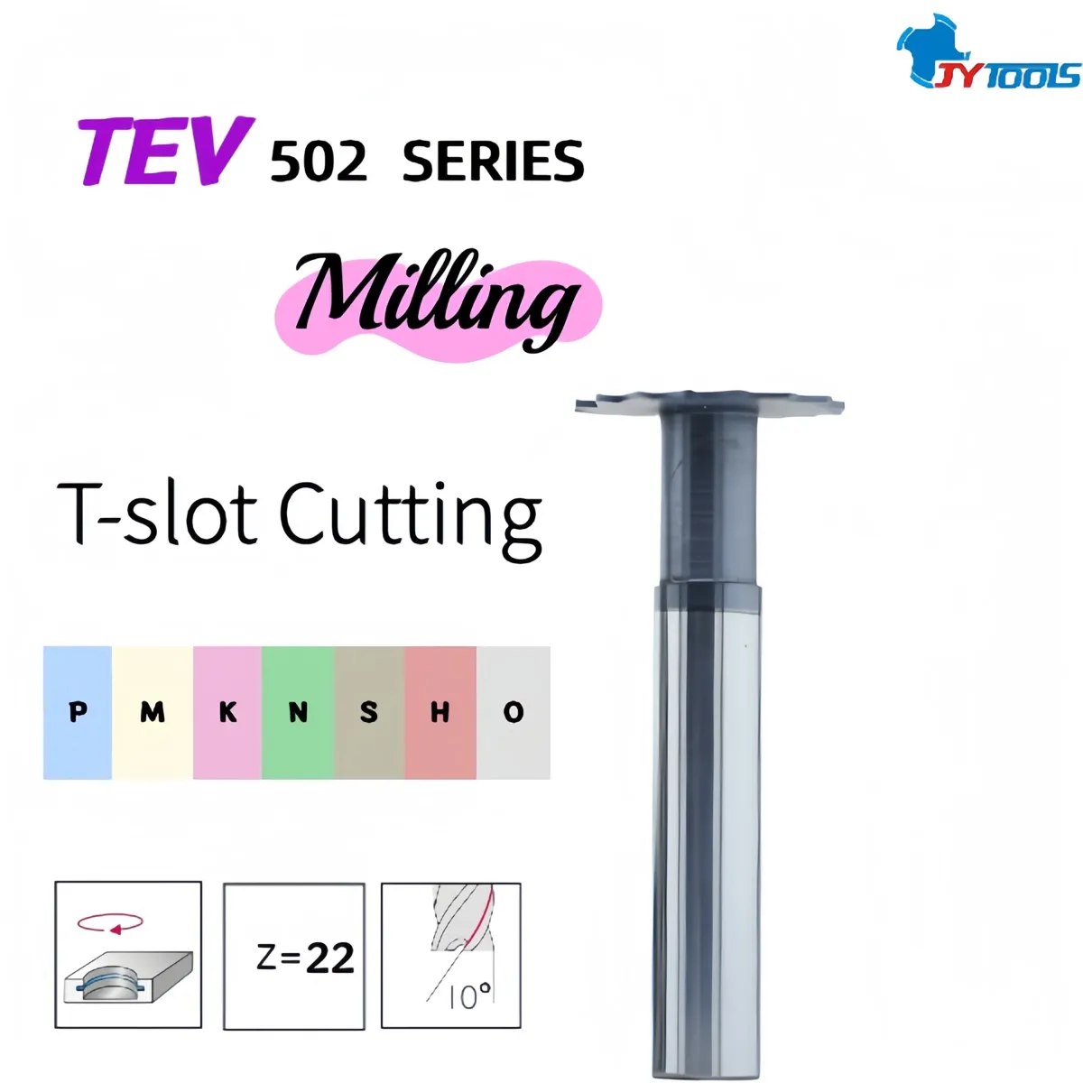 TEV502 t-slot milling cutter series card