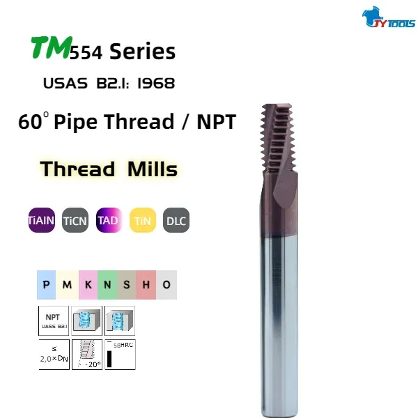 TM554 thread milling cutter series card