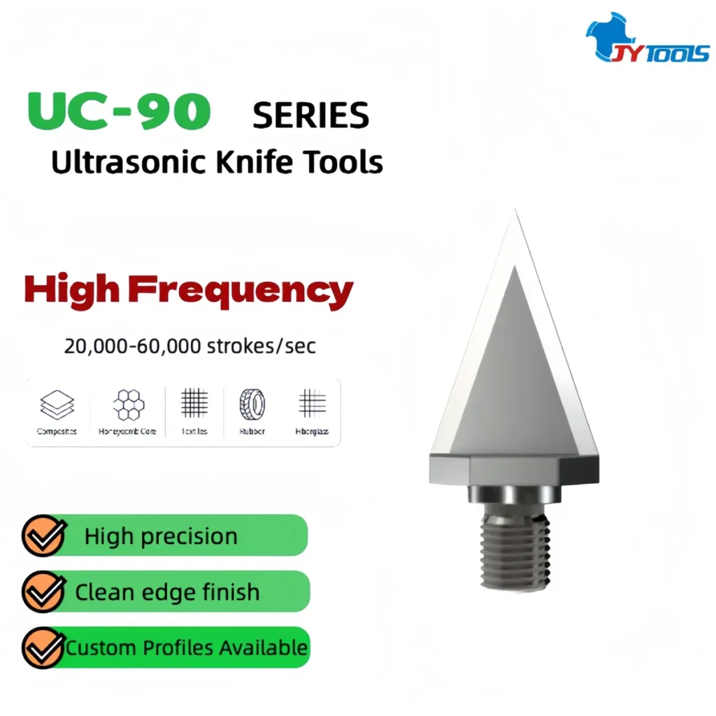 UC-90 Series ultrasonic knife tools – triangular profile for robust general-purpose cutting